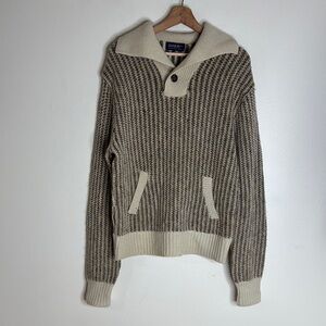 Vtg Damon wool pullover chunky knit sweater long size large unisex